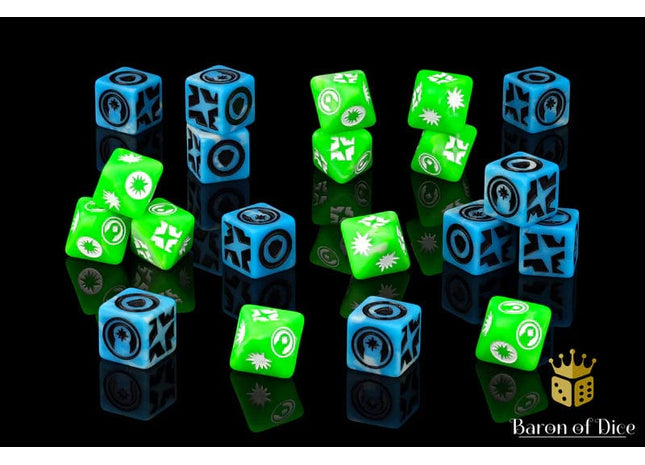 Gamers Guild AZ Baron of Dice Baron of Dice: Skirmish, Good Karma, Dice Set (20ct) Baron of Dice