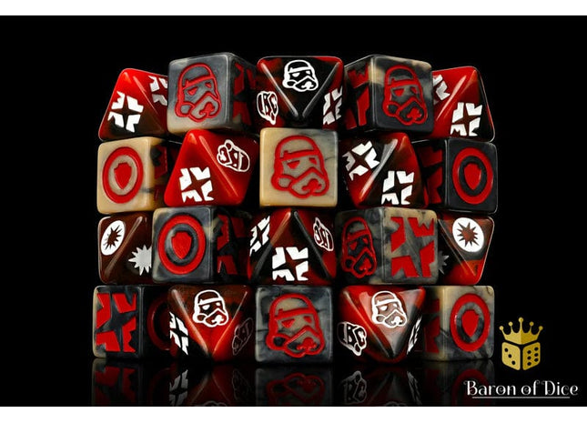 Gamers Guild AZ Baron of Dice Baron of Dice: Skirmish, Trooper 2, Dice Set (40ct) Baron of Dice