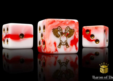 Gamers Guild AZ Baron of Dice Baron of Dice: Skull Grinders - Carnage Dice - Set of 25 Baron of Dice