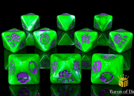 Gamers Guild AZ Baron of Dice Baron of Dice: SMASH! D8 Dice Set - Black Friday Baron of Dice