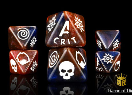 Gamers Guild AZ Baron of Dice Baron of Dice: The Protectors D8 Dice  Set Baron of Dice