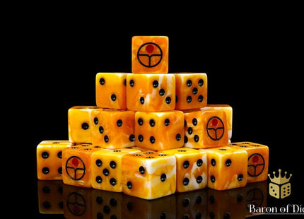 Gamers Guild AZ Baron of Dice Baron of Dice: Universal Peace, Ochre, 16mm Dice / Square Corner Baron of Dice