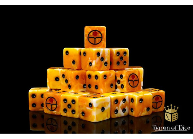 Gamers Guild AZ Baron of Dice Baron of Dice: Universal Peace, Ochre, 16mm Dice / Square Corner Baron of Dice