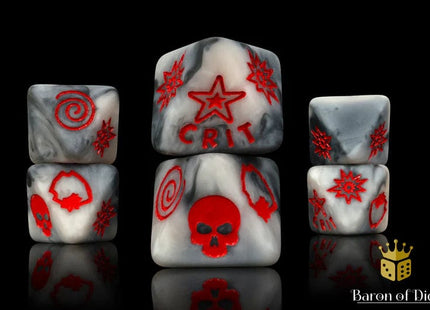 Gamers Guild AZ Baron of Dice Baron of Dice: Winter Sergeant D8 Dice  Set Baron of Dice