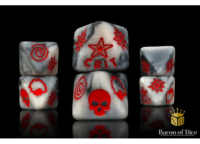 Gamers Guild AZ Baron of Dice Baron of Dice: Winter Sergeant D8 Dice  Set Baron of Dice