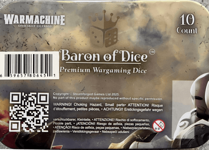 Gamers Guild AZ Baron of Dice Warmachine: Baron of Dice Premium Wargaming Dice Set Baron of Dice