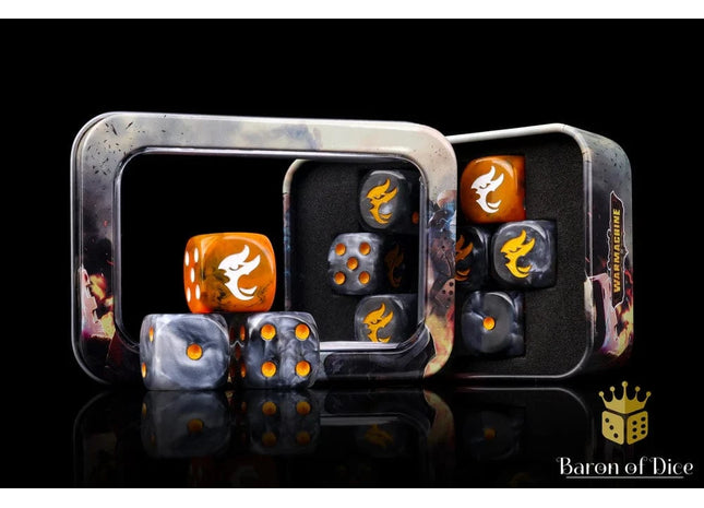 Gamers Guild AZ Baron of Dice Warmachine: Dusk Ghosts of Ios Official Dice Set Baron of Dice