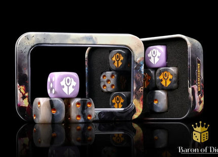 Gamers Guild AZ Baron of Dice Warmachine: Dusk House Kallyss Official Dice Set Baron of Dice
