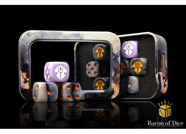 Gamers Guild AZ Baron of Dice Warmachine: Dusk House Kallyss Official Dice Set Baron of Dice