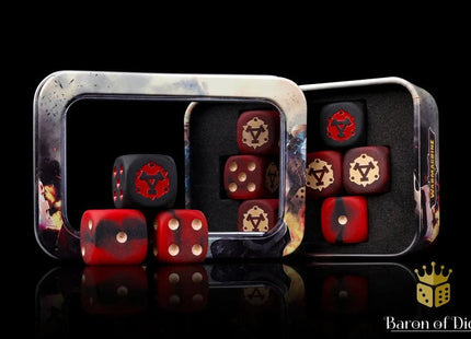 Gamers Guild AZ Baron of Dice Warmachine: Khador, Winter Korps Official Dice Set Baron of Dice