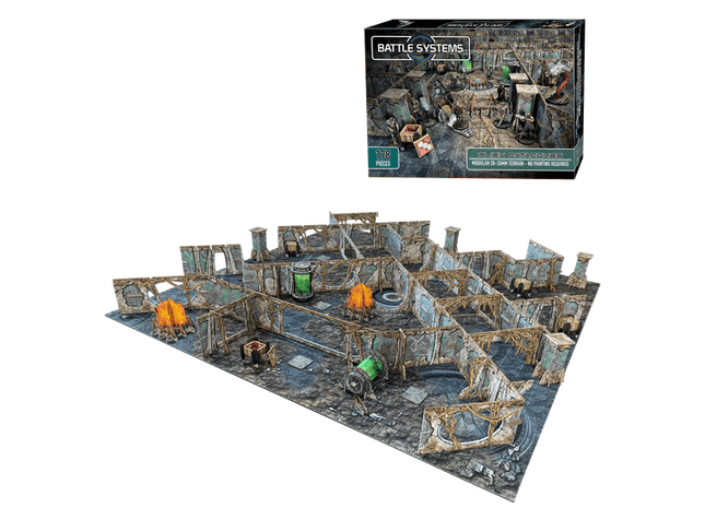 Gamers Guild AZ BATTLE SYSTEMS Battle Systems: Sci-Fi Alien Catacombs Set Quartermaster Direct