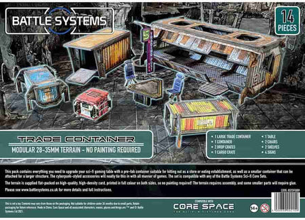 Gamers Guild AZ BATTLE SYSTEMS Battle Systems: Sci-Fi Trade Container (Pre-Order) GTS