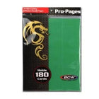 Gamers Guild AZ BCW BCW: Accessories - 9-Pocket Side Loading Pro Pages Green BCW