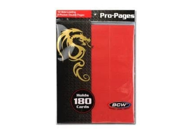 BCW: Accessories - 18-Pocket Side Loading Pro Pages Red Gamers Guild AZ BCW: Accessories - 18-Pocket Side Loading Pro Pages Red Gamers Guild AZ