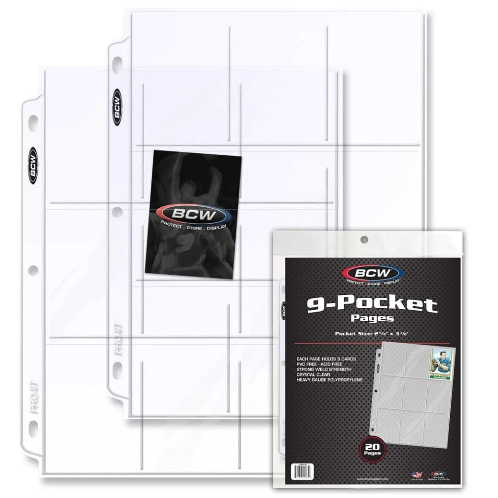 BCW Pro 9-Pocket Page (20 Ct. Pack)