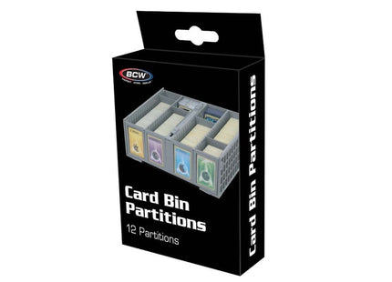 Gamers Guild AZ BCW BCW Card Bin Partitions - Gray BCW