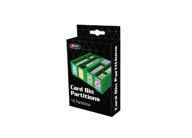 Gamers Guild AZ BCW BCW Card Bin Partitions - Green (Pre-Order) BCW