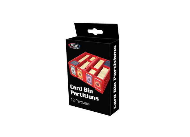 Gamers Guild AZ BCW BCW Card Bin Partitions - Red BCW
