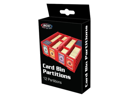 Gamers Guild AZ BCW BCW Card Bin Partitions - Red - Black Friday BCW