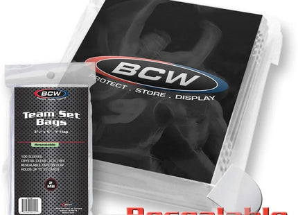 Gamers Guild AZ BCW BCW: Resealable Team Set Bags (100ct) BCW