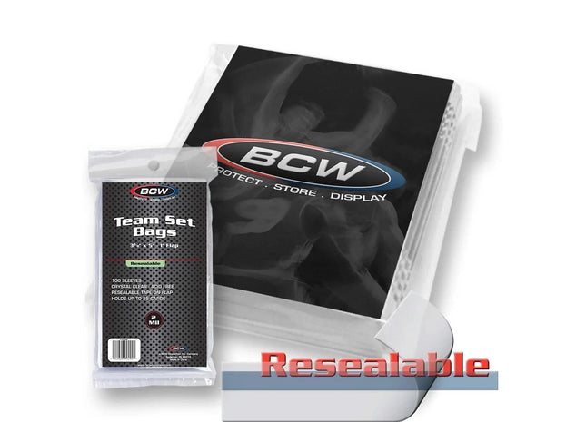 Gamers Guild AZ BCW BCW: Resealable Team Set Bags (100ct) BCW