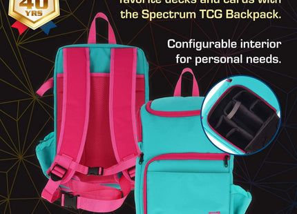 Gamers Guild AZ BCW BCW Supplies: Spectrum: TCG Backpack - Cyber Pink/Teal GTS