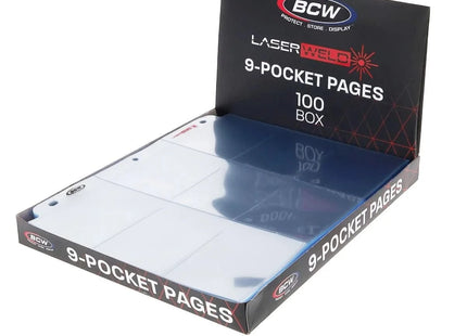 Gamers Guild AZ BCW LaserWeld 9-Pocket Page (100 CT. Box) BCW