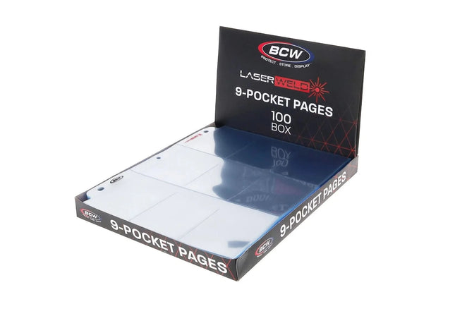 Gamers Guild AZ BCW LaserWeld 9-Pocket Page (100 CT. Box) BCW