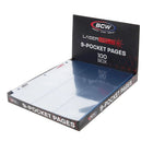 Gamers Guild AZ BCW LaserWeld 9-Pocket Page - Side Load (100 CT. Box) BCW