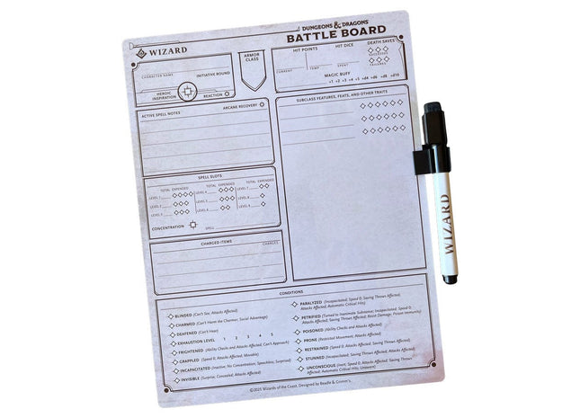 Gamers Guild AZ Beadle & Grimm's Beadle & Grimm's Dungeons and Dragons: Battle Board - Wizard Class GTS