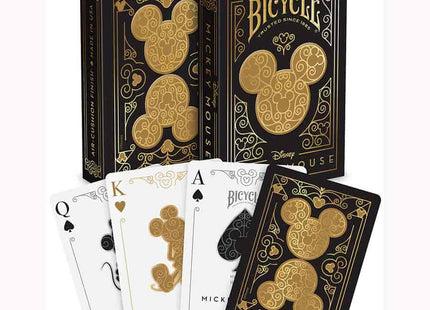 Gamers Guild AZ Bicycle Bicycle Playing Cards: Disney: Black and Gold Mickey GTS