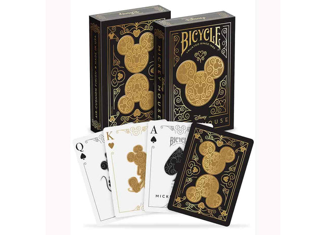Gamers Guild AZ Bicycle Bicycle Playing Cards: Disney: Black and Gold Mickey GTS