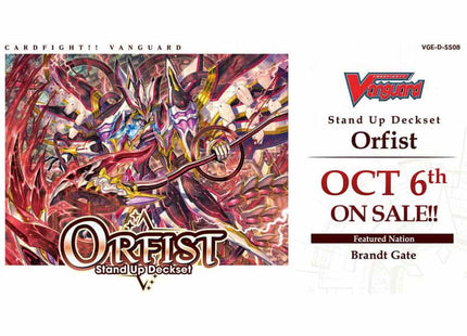 Gamers Guild AZ Black Friday Black Friday Cardfight Vanguard overDress: Special Series 08 Stand Up Deckset Orfist Southern Hobby