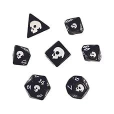 Gamers Guild AZ Black Oak Workshop Black Oak Workshop: 7-Dice Set: Black Death - Black Friday Black Oak Workshop