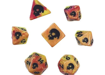 Gamers Guild AZ Black Oak Workshop Black Oak Workshop: 7-Dice Set: Cinderskull - Black Friday Black Oak Workshop