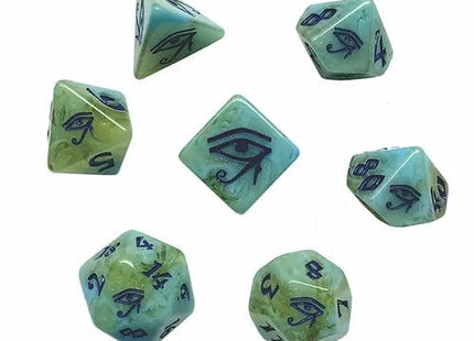 Gamers Guild AZ Black Oak Workshop Black Oak Workshop: 7-Dice Set: Eye of Horus - Black Friday Black Oak Workshop