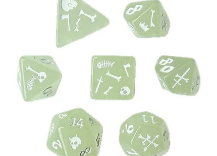 Gamers Guild AZ Black Oak Workshop Black Oak Workshop: 7-Dice Set:  Gelatinous Cube Glow Black Oak Workshop