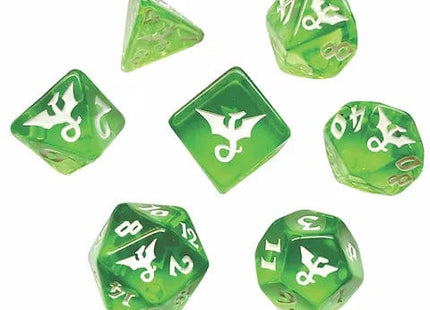 Gamers Guild AZ Black Oak Workshop Black Oak Workshop: 7-Dice Set: Gemstone Dragon Emerald - Black Friday Black Oak Workshop