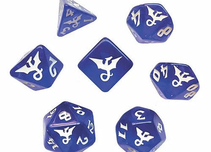 Gamers Guild AZ Black Oak Workshop Black Oak Workshop: 7-Dice Set: Gemstone Dragon Sapphire Black Oak Workshop