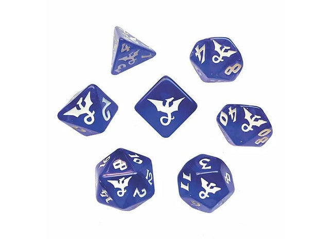 Gamers Guild AZ Black Oak Workshop Black Oak Workshop: 7-Dice Set: Gemstone Dragon Sapphire Black Oak Workshop