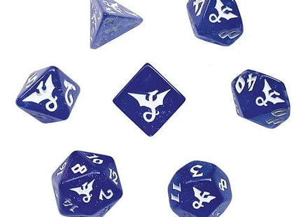 Gamers Guild AZ Black Oak Workshop Black Oak Workshop: 7-Dice Set: Glitter Dragon Indigore - Black Friday Black Oak Workshop