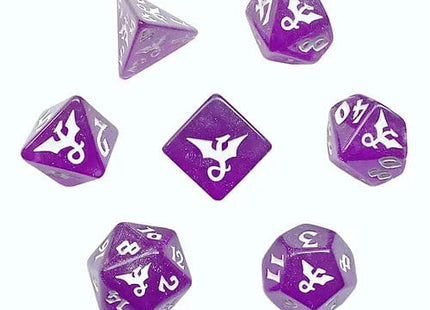 Gamers Guild AZ Black Oak Workshop Black Oak Workshop: 7-Dice Set: Glitter Dragon Violet - Black Friday Black Oak Workshop