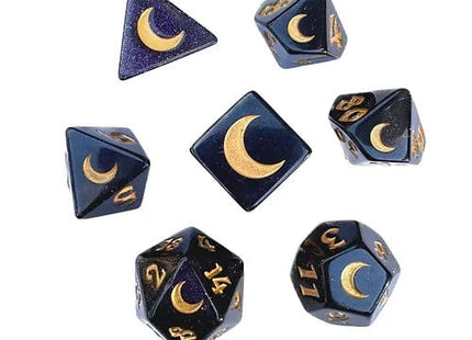 Gamers Guild AZ Black Oak Workshop Black Oak Workshop: 7-Dice Set: Kitty Clacks - Lunatalis Black Oak Workshop