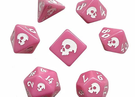Gamers Guild AZ Black Oak Workshop Black Oak Workshop: 7-Dice Set: Pink Death - Black Friday Black Oak Workshop