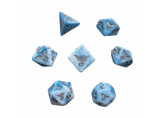 Gamers Guild AZ Black Oak Workshop Black Oak Workshop: 7-Dice Set: Swirl Dragon Cloud Black Oak Workshop