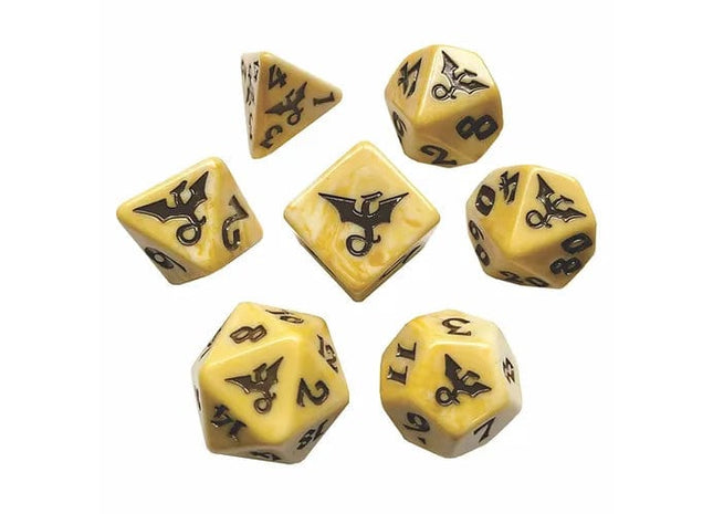 Gamers Guild AZ Black Oak Workshop Black Oak Workshop: 7-Dice Set: Swirl Dragon Dracolich Black Oak Workshop