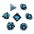 Gamers Guild AZ Black Oak Workshop Black Oak Workshop: 7-Dice Set: Swirl Dragon Sea Black Oak Workshop