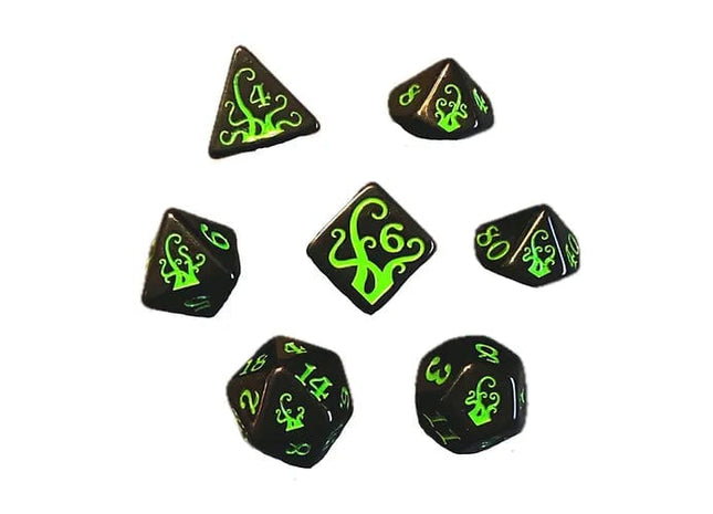 Gamers Guild AZ Black Oak Workshop Black Oak Workshop: 7-Dice Set: Tentacles Black Oak Workshop