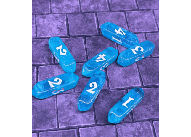 Gamers Guild AZ Black Oak Workshop Black Oak Workshop: Blue Crystal D4 (Long) Black Oak Workshop