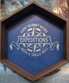 Gamers Guild AZ Black Oak Workshop Black Oak Workshop: Expeditions - Blue Leather-Lined Dice Tray Black Oak Workshop